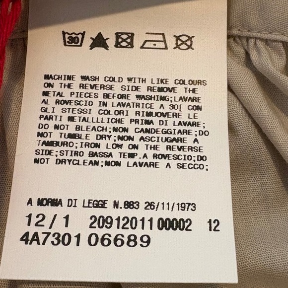 Fiorucci Cotton Beige Front Pockets A-Line Mini Skirt Womens Size IT 38 / US 2 - Picture 10 of 11